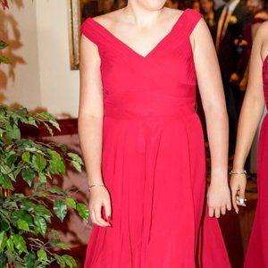 JJ House Bridesmaid Dress - Maroon